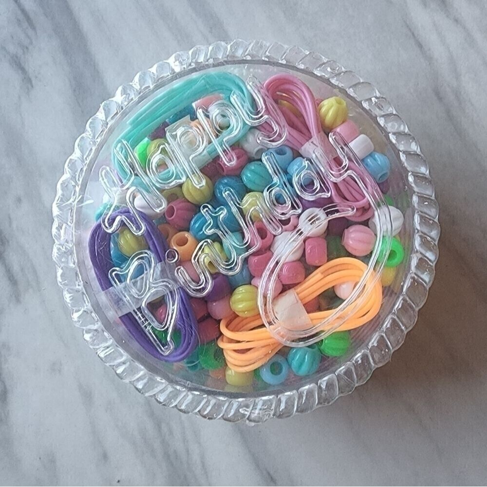 HAPPY Birthday Beads Crafts Art Kids Gift Sets Accessories Activity New